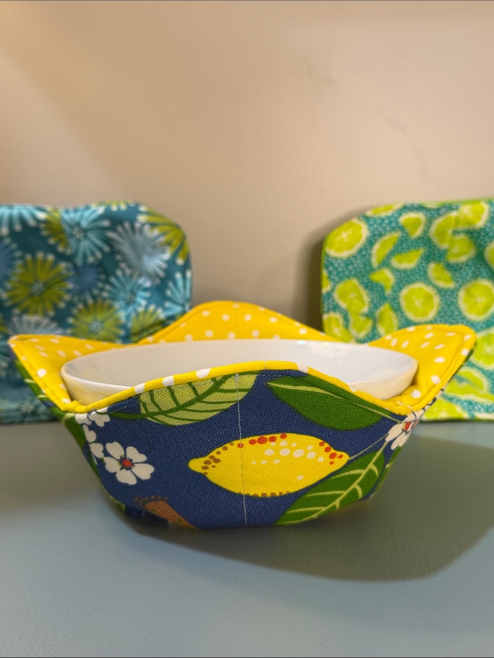 Hand Crafted Assorted 100% Cotton 11”x11” Bowl Coozie